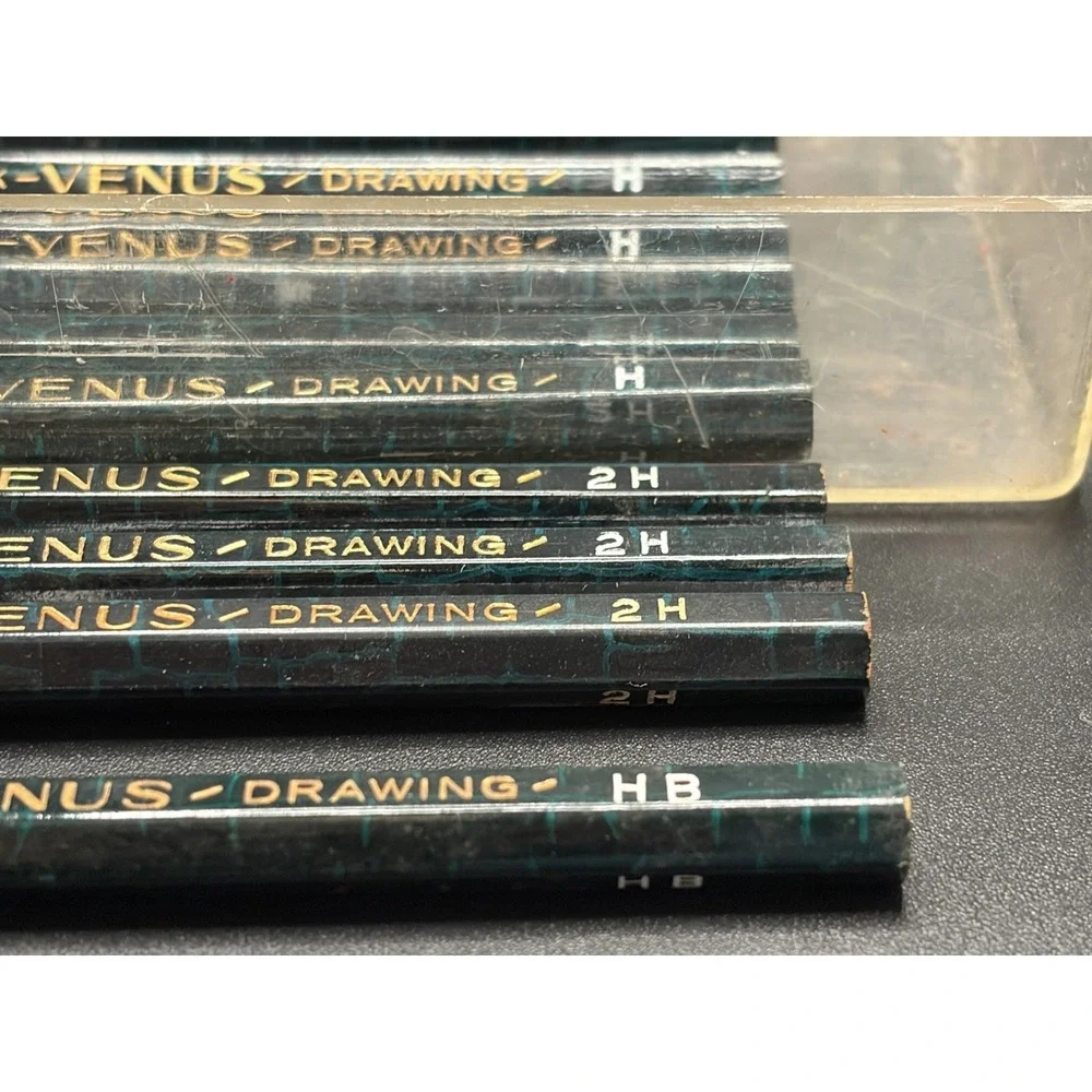 Lot Of 17 Vintage American Pencil Venus Unique Drawing H/2H/HB/Red/1207/1211